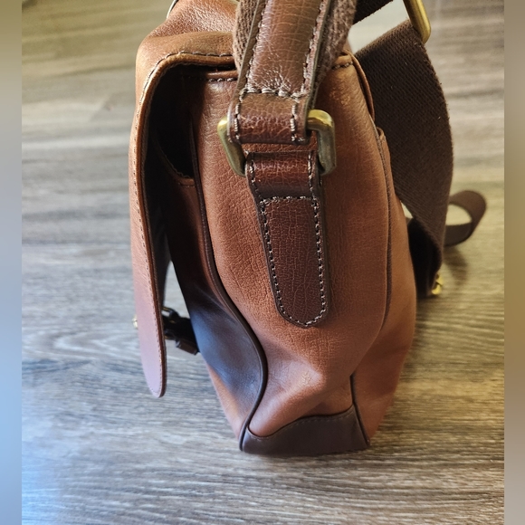 Fossil leather messenger bag - Picture 4 of 10